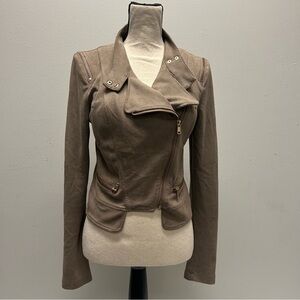 Privy- Taupe Women's Asymmetrical Jacket